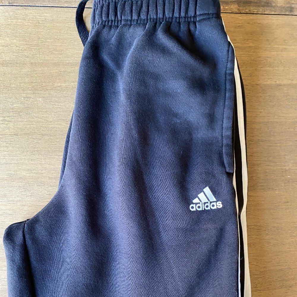 Adidas men classic Terry Cuffed Pants
